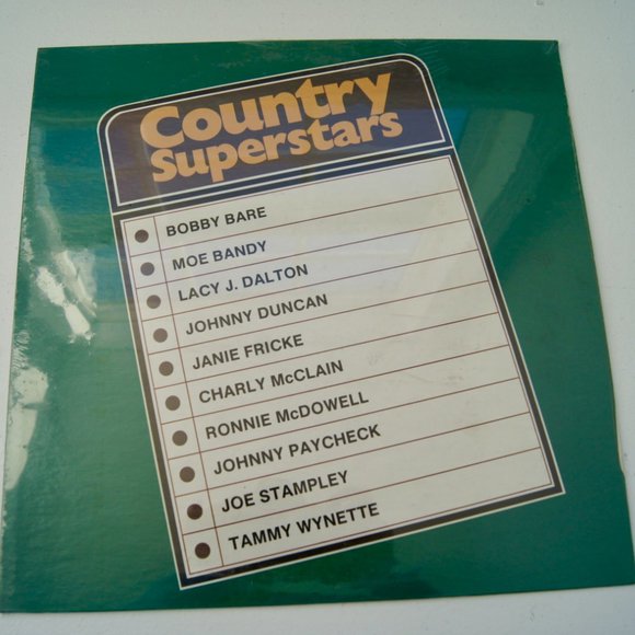 Country Vinyl LP Lot of 4 NOS New Old Stock - Country Superstars -Down A Country - Picture 3 of 6
